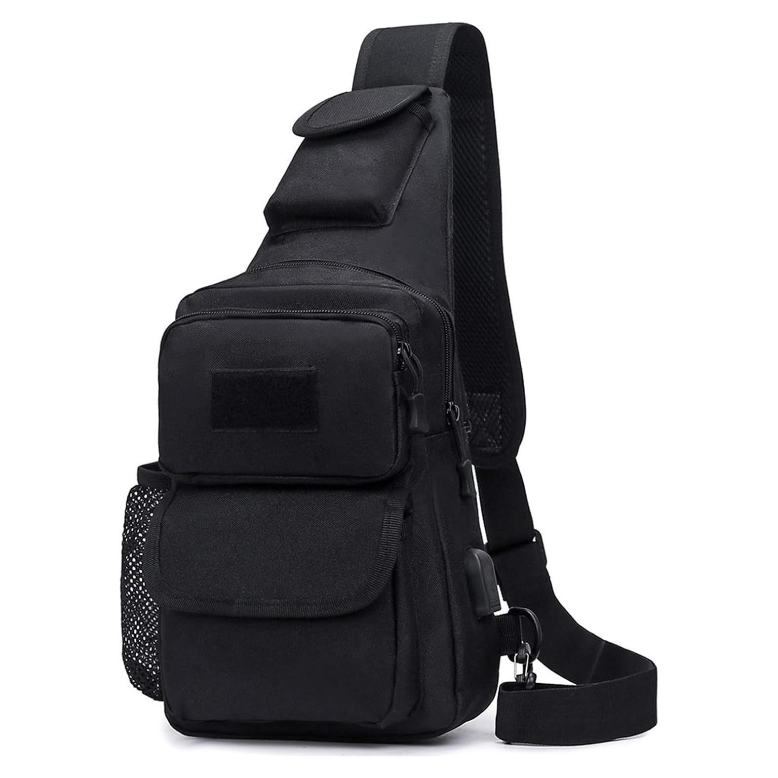 Bolsa Táctica BAIGIO Bandolera Un Solo Tirante 42x10x20cm