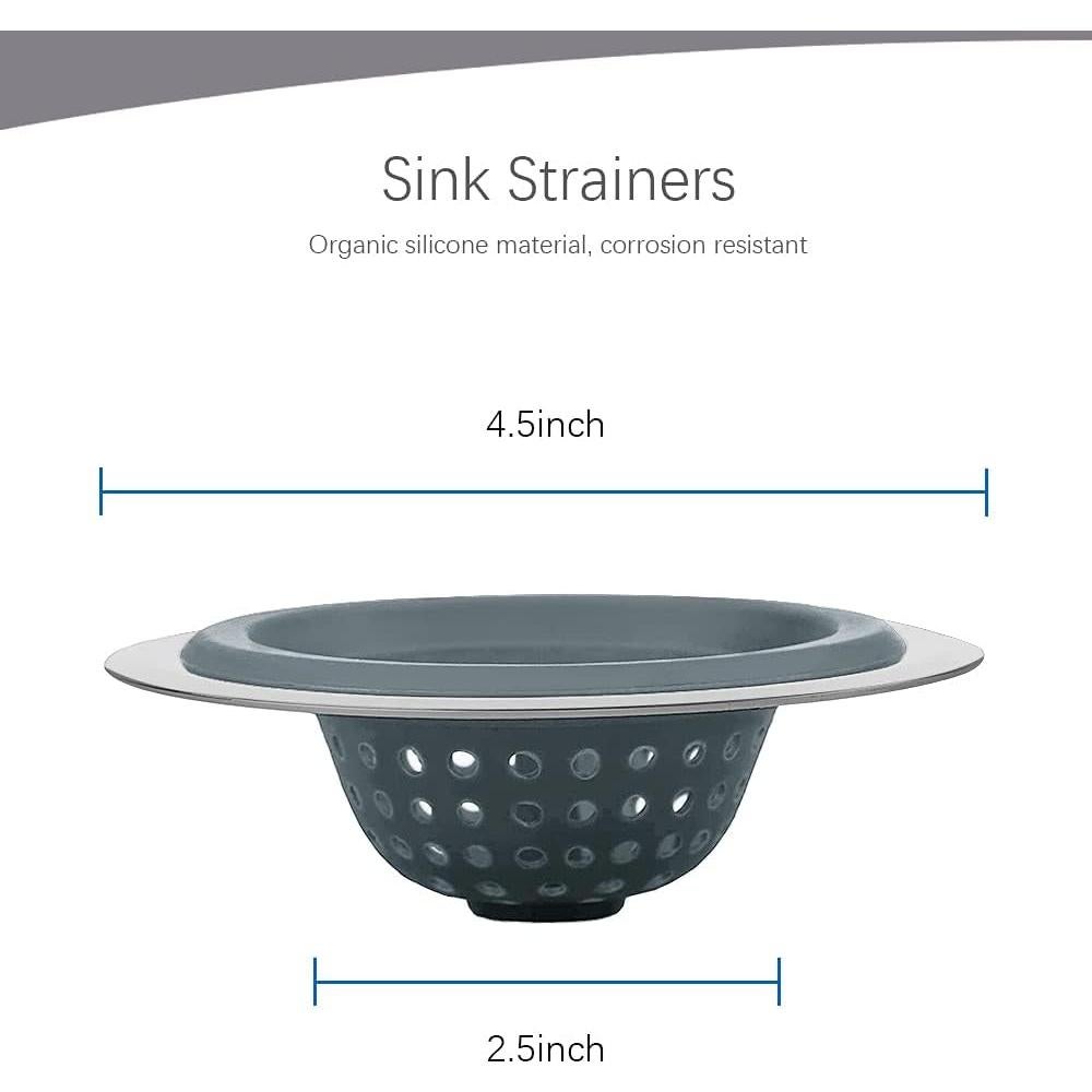 Filtros de Fregadero MW-NIHOLA 2PCS Acero Inoxidable 11.43 cm