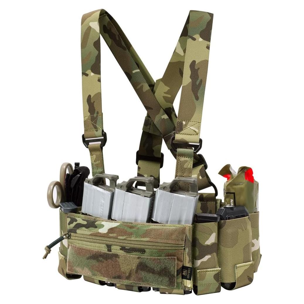 KRYDEX Chaleco Táctico Unisex con Cinturón y Soportes