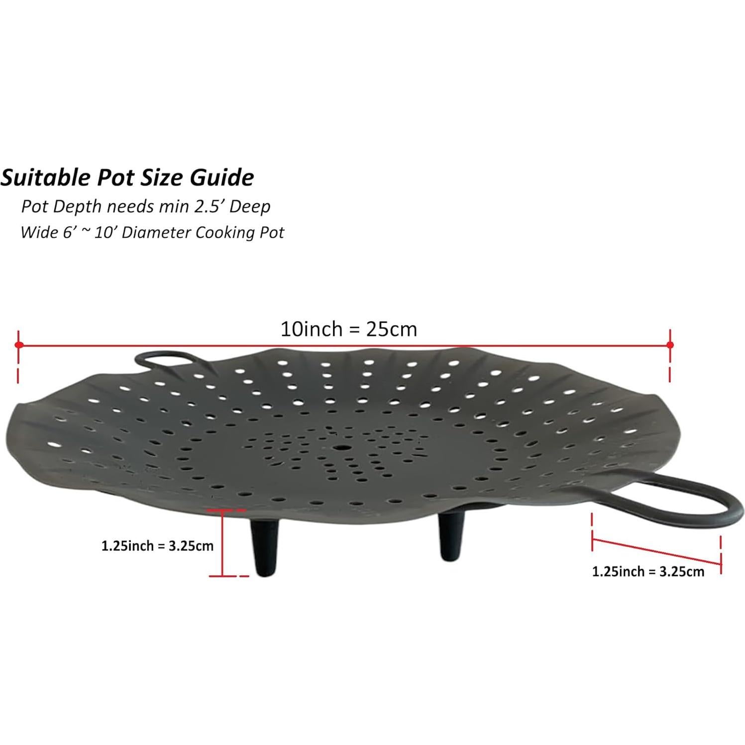 Cesta de Vapor de Silicona Cozymomdeco 25.4 cm Gris