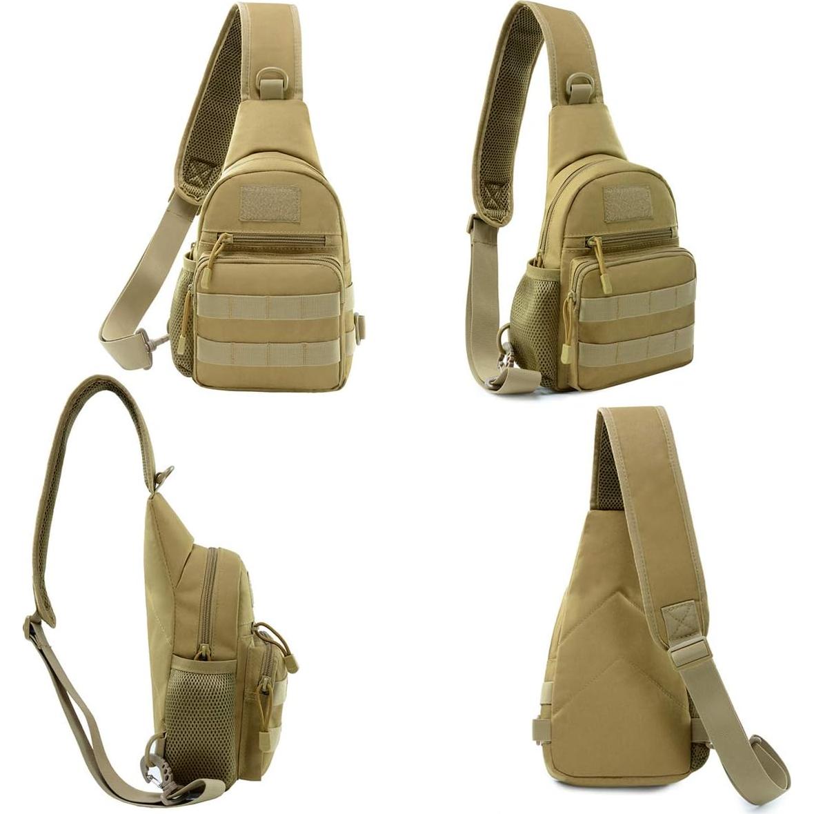 Bolsa Sling Táctica BraveHawk 900D Nylon Compacta 4L