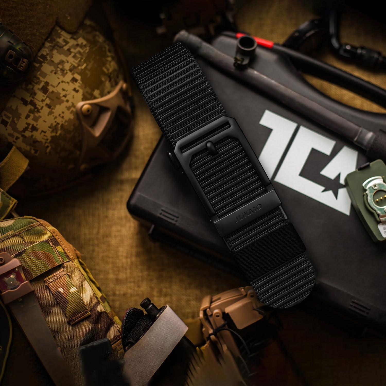 Cinturón Táctico JUKMO Hombre Nylon 3,81 cm Hebilla Automática