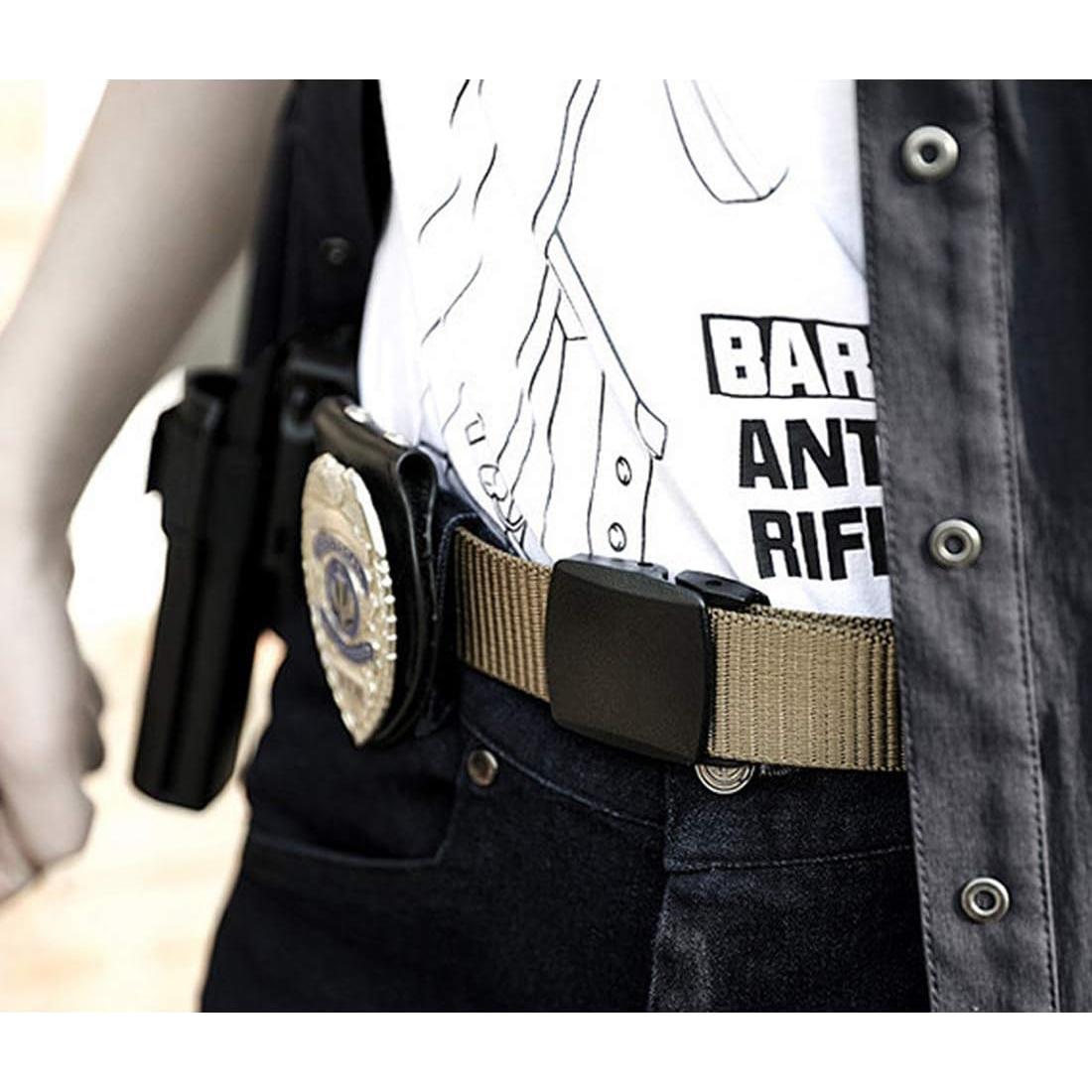 Cinturón de Nylon Militar YKK 1.25cm Sin Metal 2 Paquetes