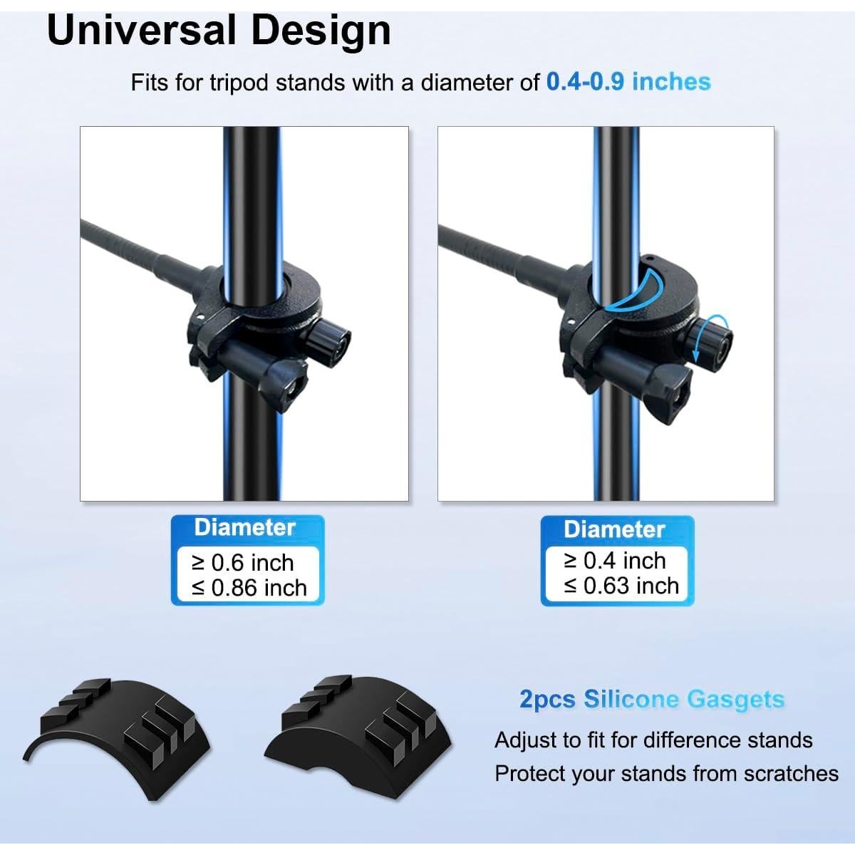 for Magsafe Mic Stand Phone Holder, Flexible Phone Holder for Microphone Stand Super Magnets iPhone Mic Stand Holder Mic Music Stand Phone Mount for iPhone 15 14 13 12 Pro Max Plus Max Mini