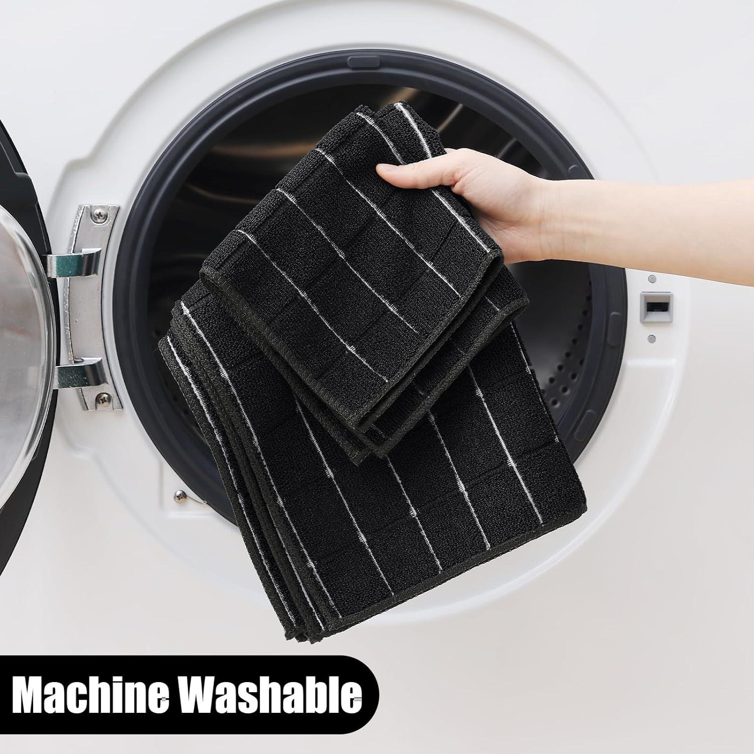 Juego de Toallas de Cocina Homaxy, 12 Paquetes Microfibra 71x41cm