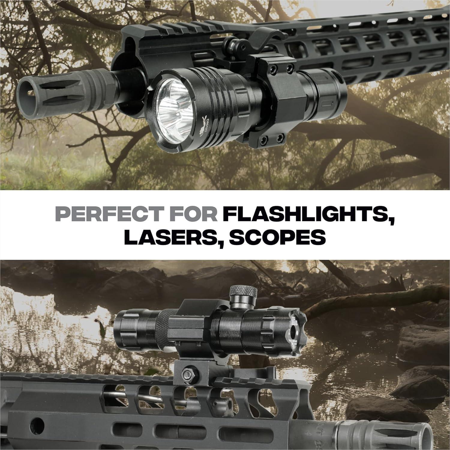 Montura de Anillo Rápida MIGHTY TACTICAL 25.4mm/30mm Aluminio