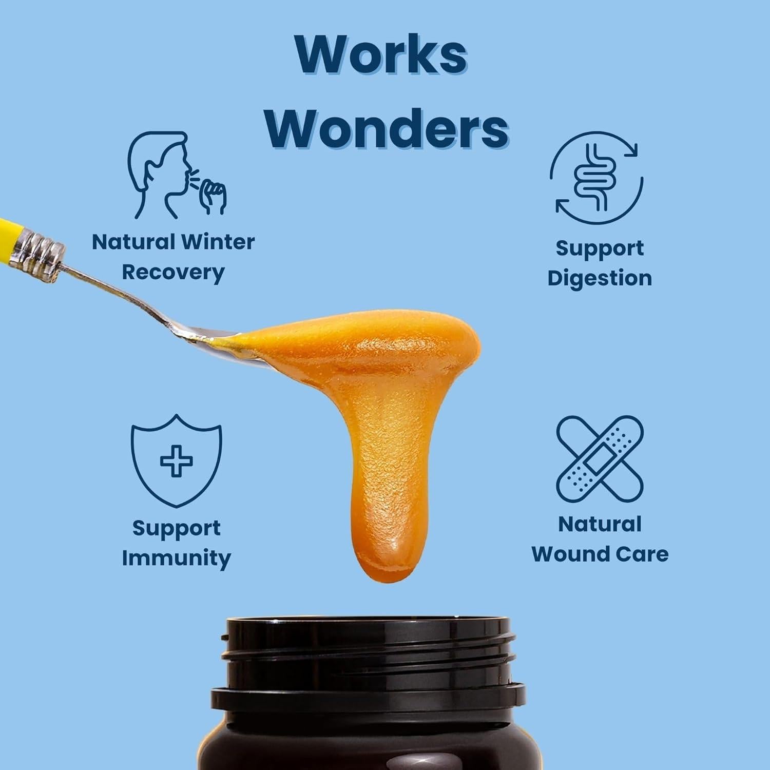 Miel Cruda Manuka Wonder 248g MGO300+ Natural para Salud