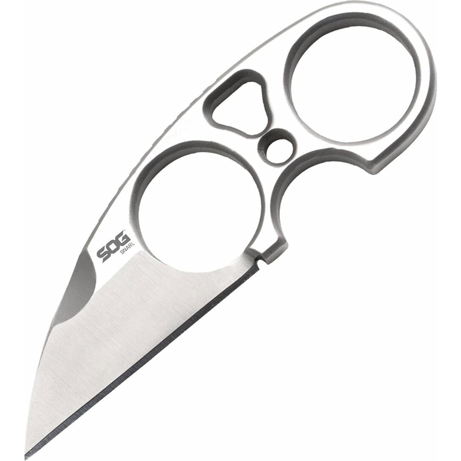 Cuchillo SOG Snarl 10.9 cm Fijo con Funda y Cadena