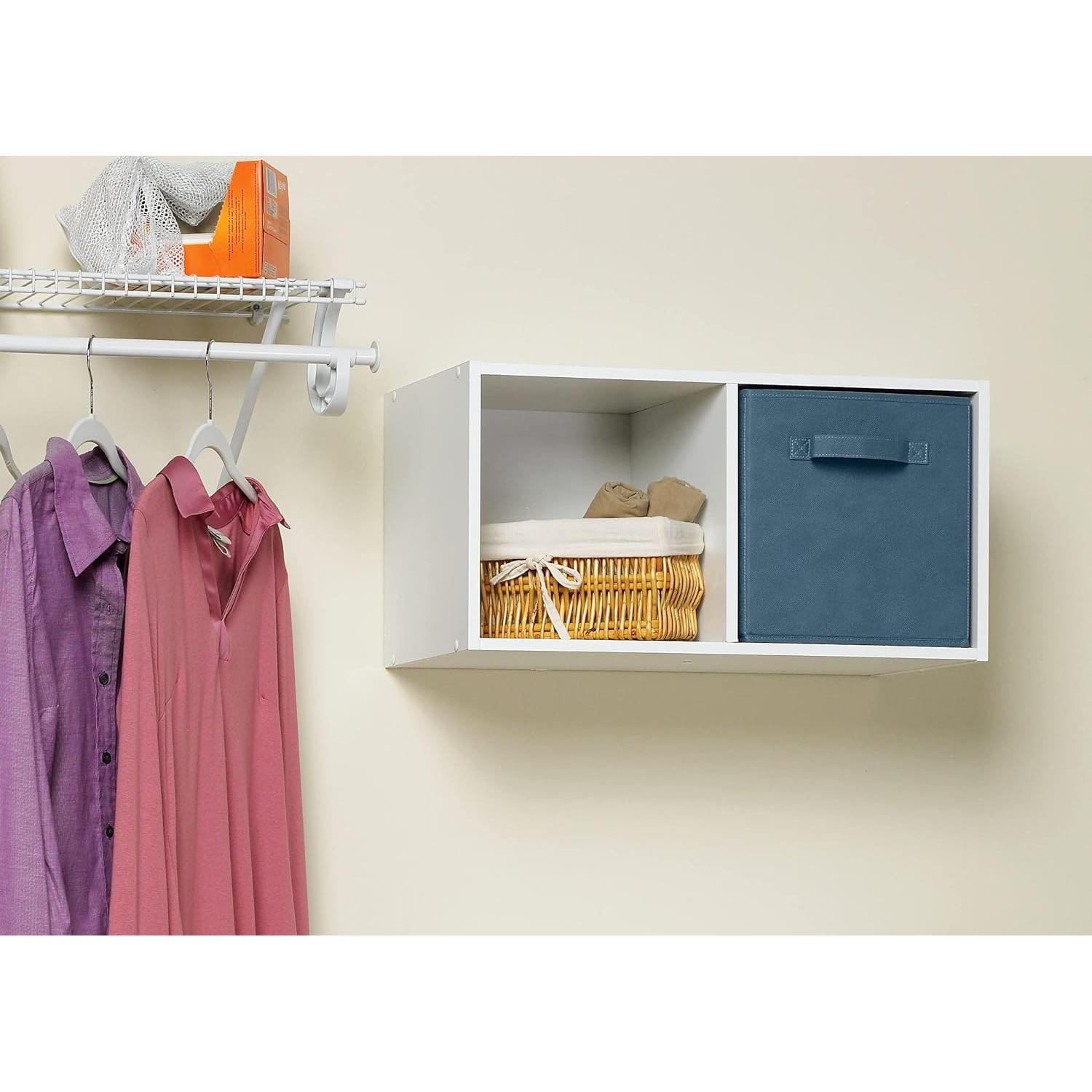 Estante de Almacenamiento en Cubos ClosetMaid 2 Cubos Blanco