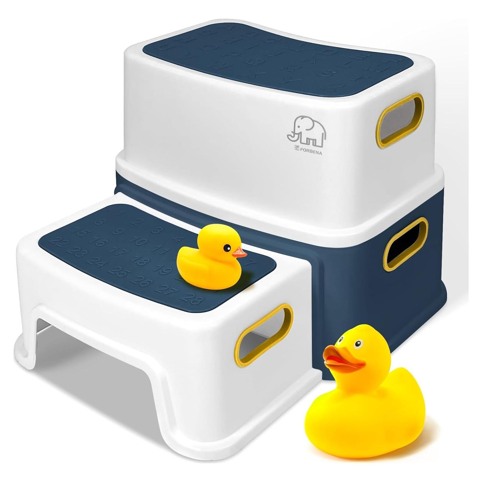 Escalera de Dos Pasos Forbena para Niños - Antideslizante