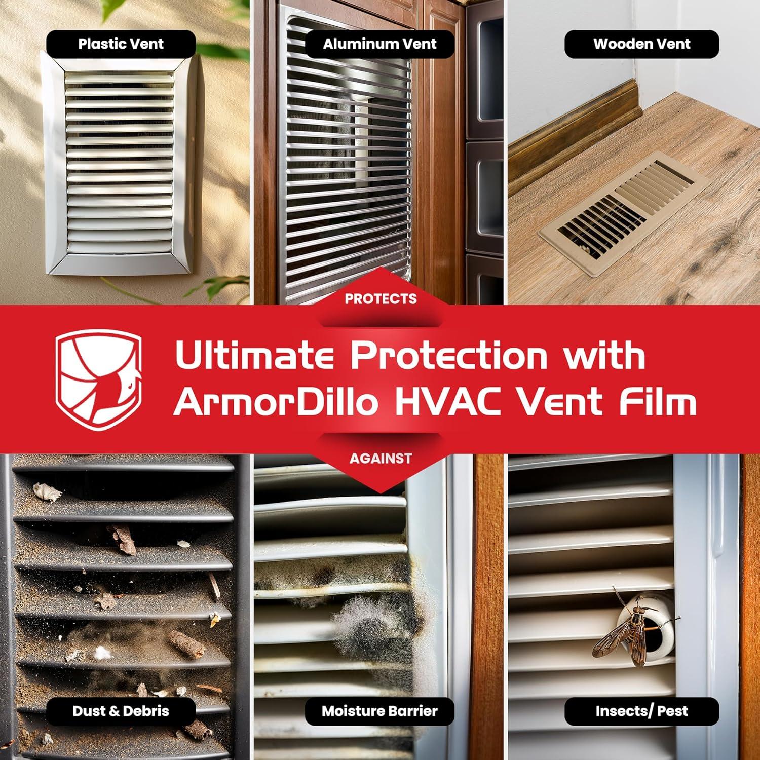 Cinta de sellado HVAC ArmorDillo 20.32cm x 56.39m alta adherencia