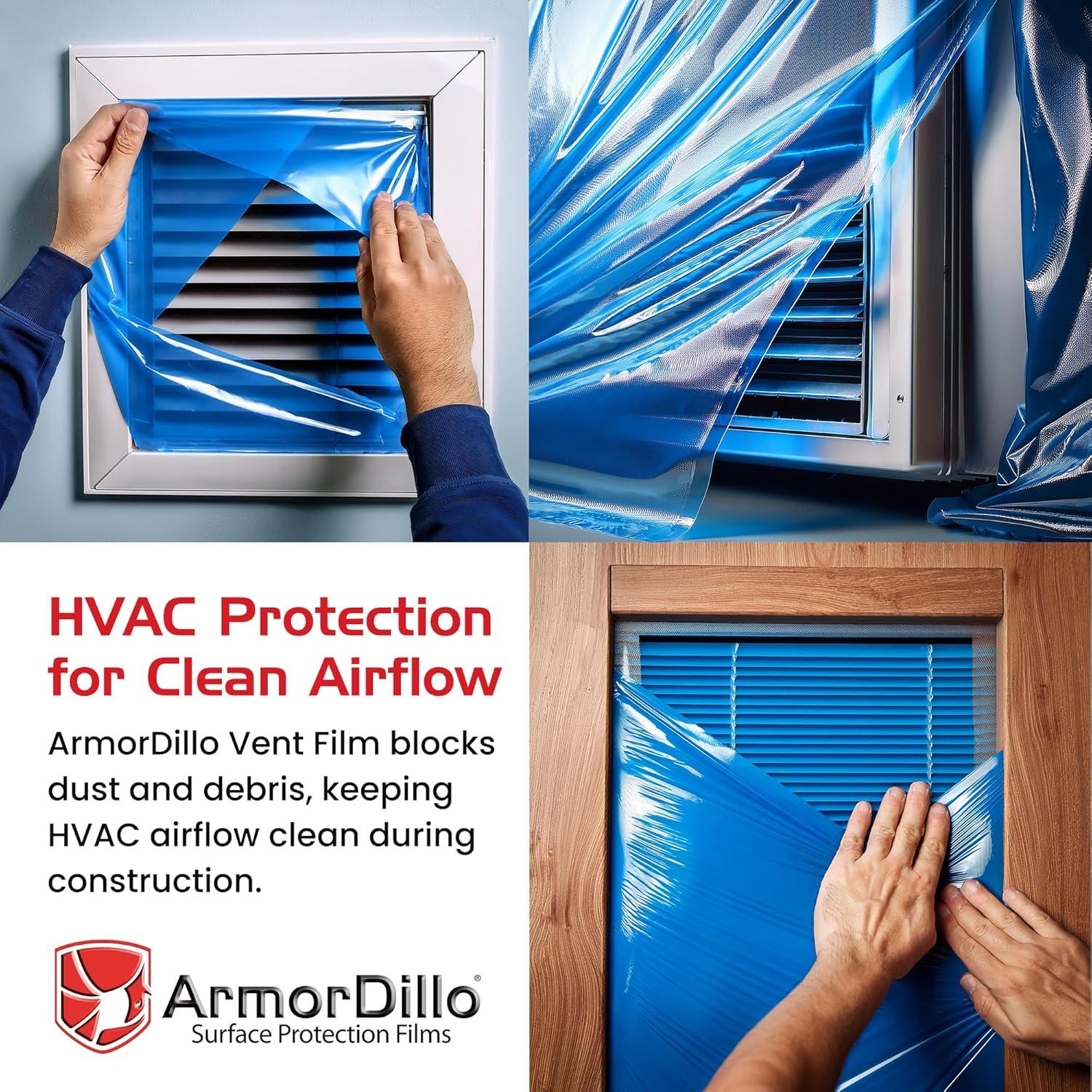 Cinta de sellado HVAC ArmorDillo 20.32cm x 56.39m alta adherencia