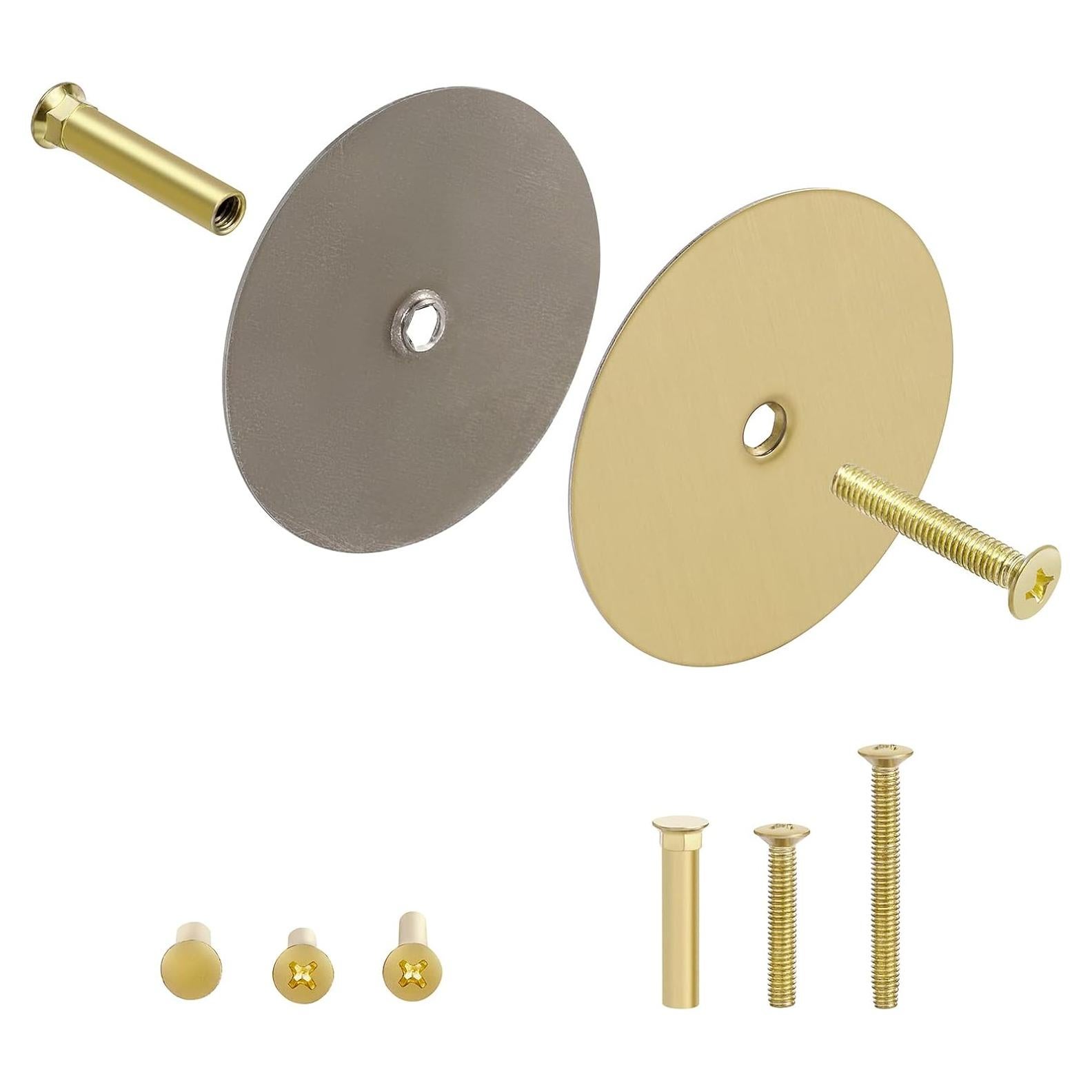 Placa de Cubierta de Agujero de Puerta Latón Cepillado 66mm