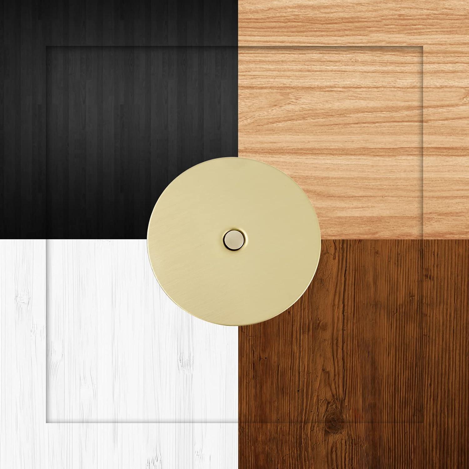 Placa de Cubierta de Agujero de Puerta Latón Cepillado 66mm