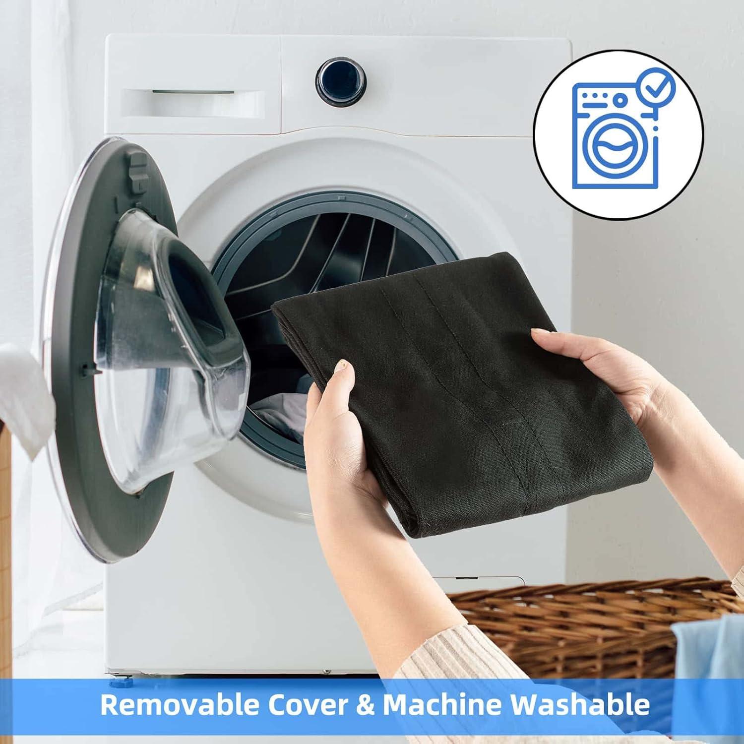 Marwood Under Door Draft Stopper 30-38" Adjustable Wind Stopper for Door & Window, Foam Door Sweep Air & Noise Blocker for Bottom of Doors Double Side Seal - Black