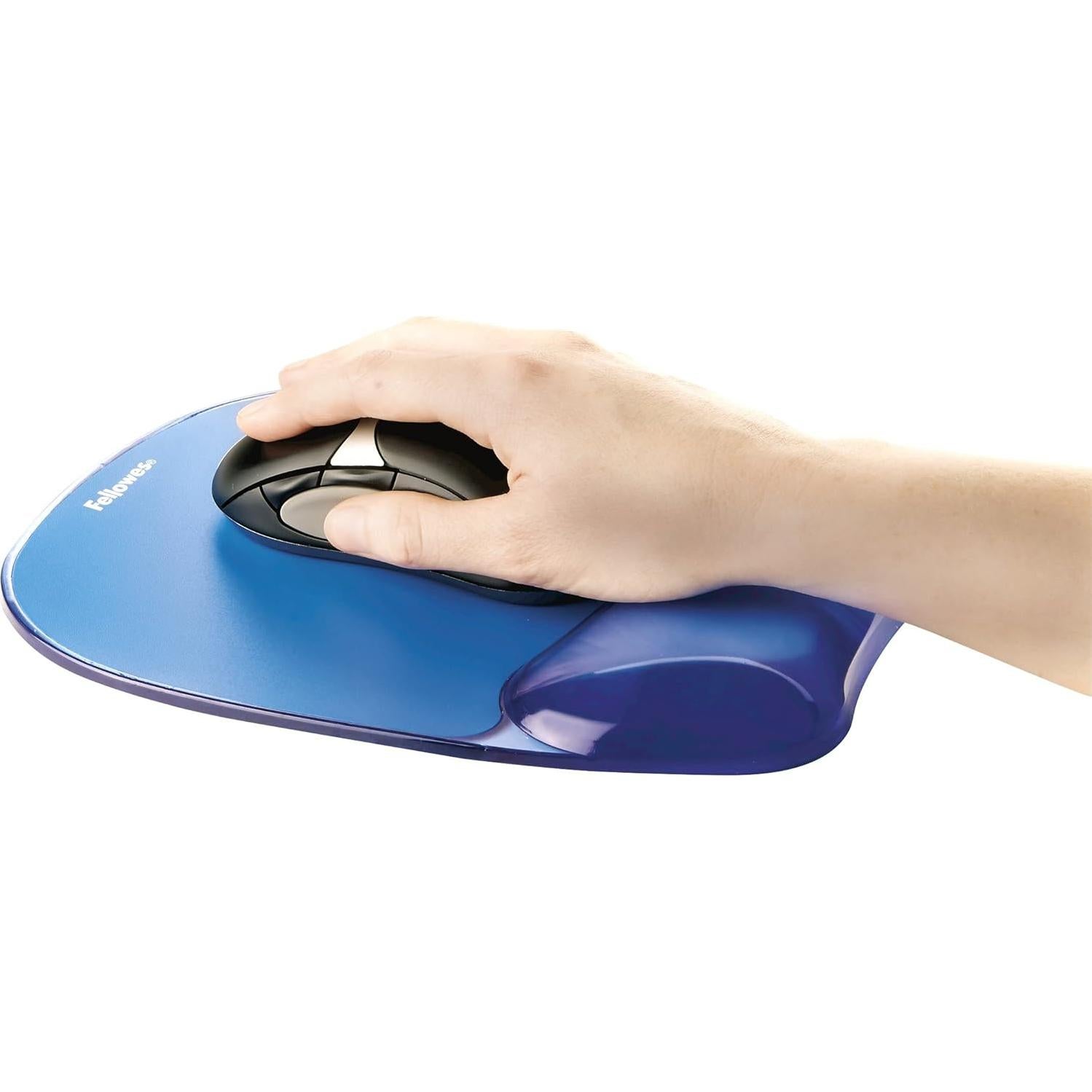 Almohadilla de Gel Fellowes Crystals 91141 Azul Ergonomica