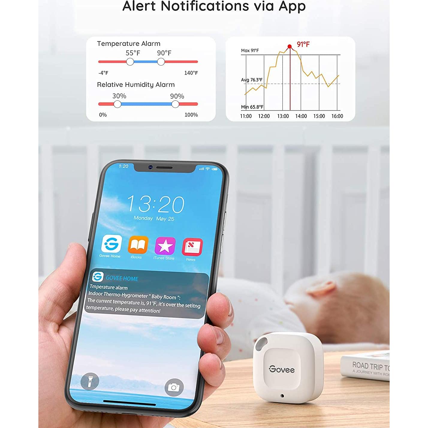 Higrómetro Termómetro Bluetooth Govee H5074 Mini Sensor