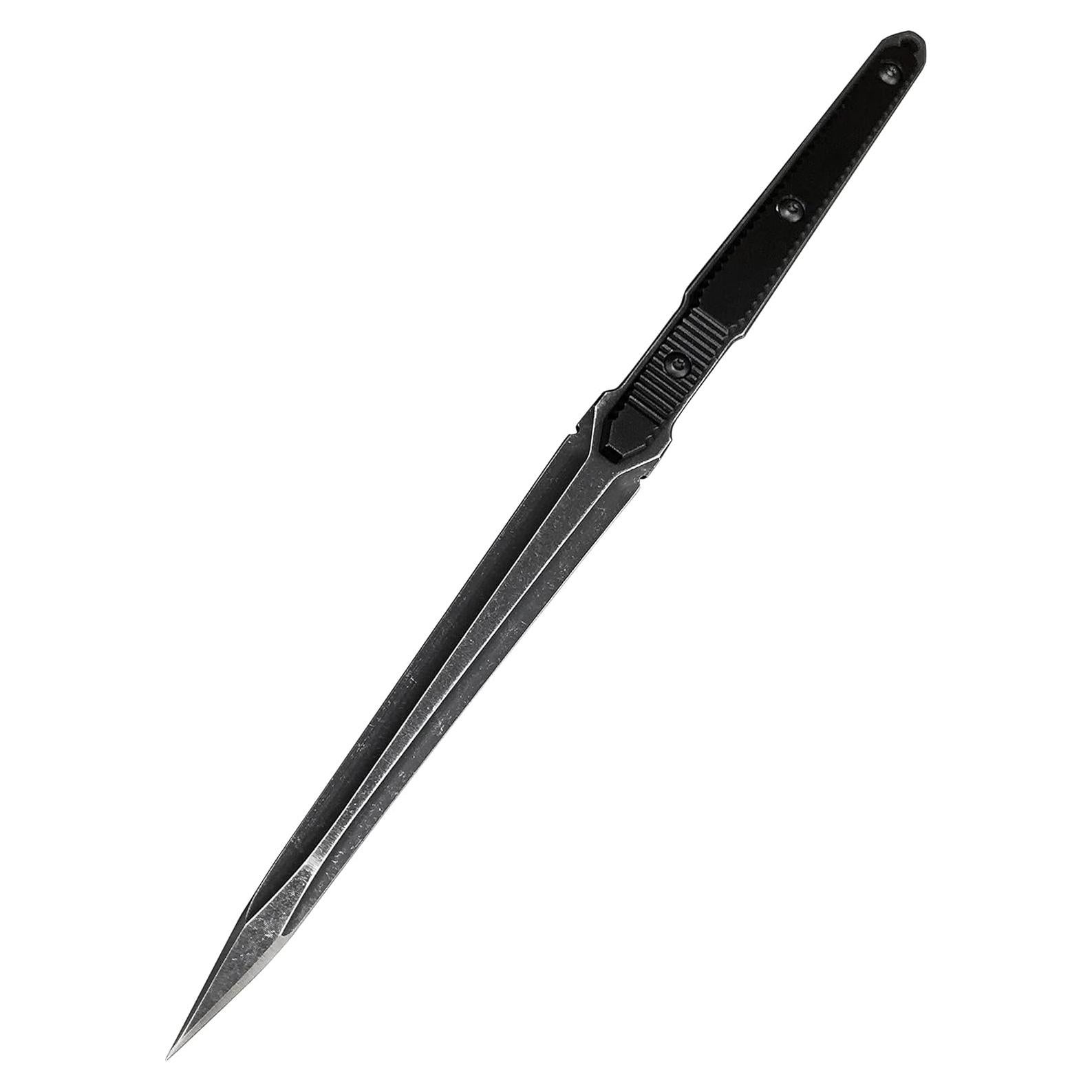 Cuchillo Táctico HUAAO 24cm Acero Inoxidable con Funda