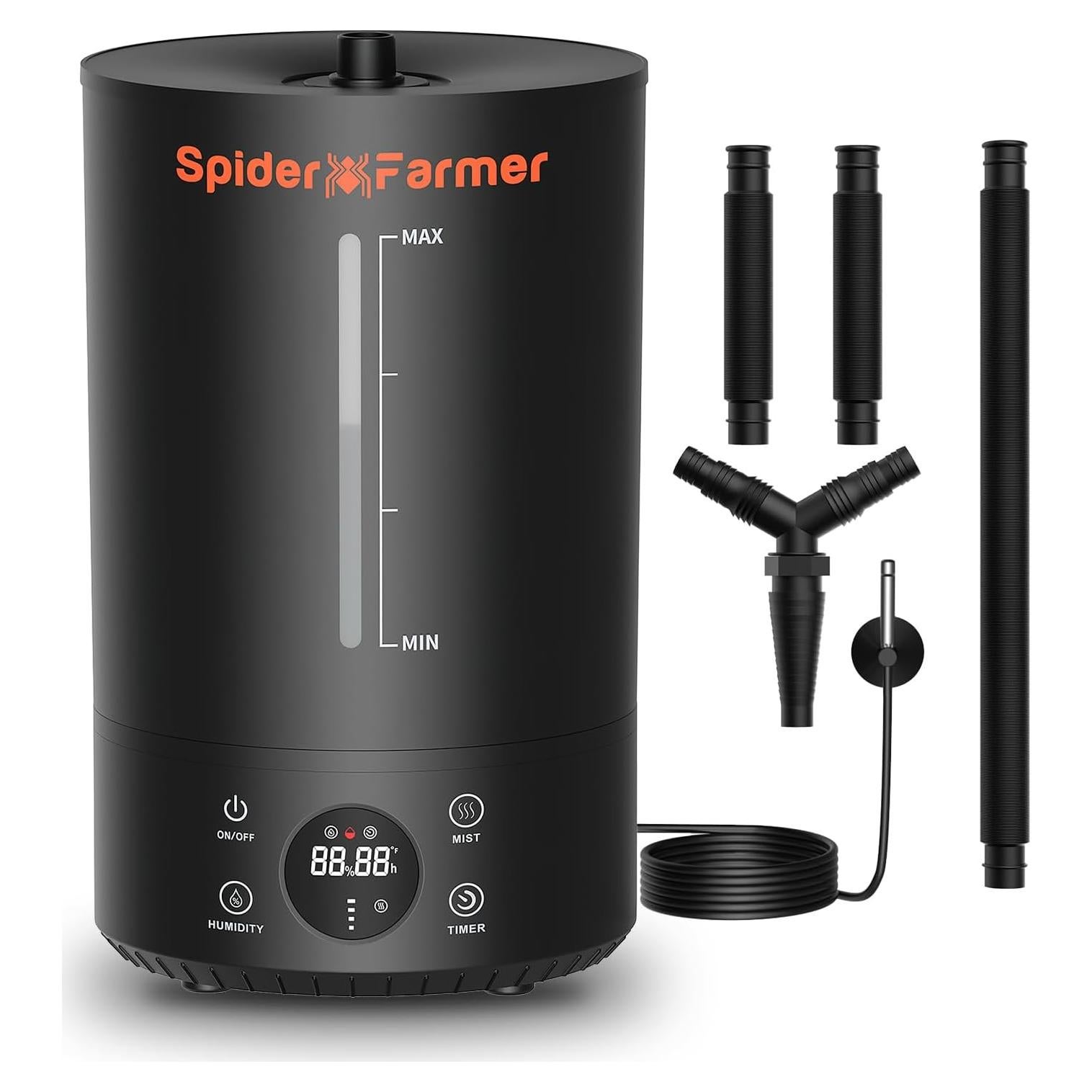 Humidificador Spider Farmer 6L Ultrasonico con Temporizador y Nebulizador Frío
