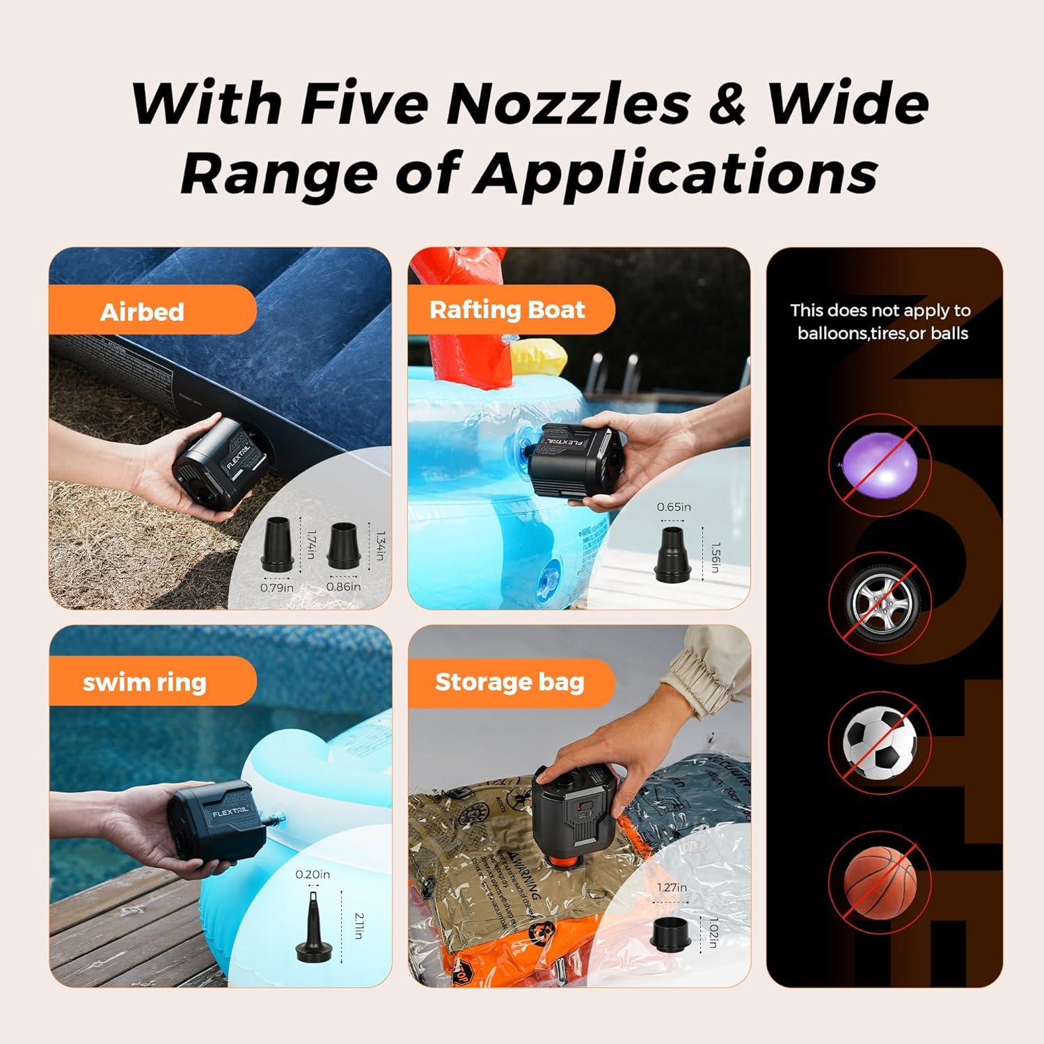 Bomba de Aire Eléctrica FLEXTAILGEAR EVO 3 5kPa 1000L/min