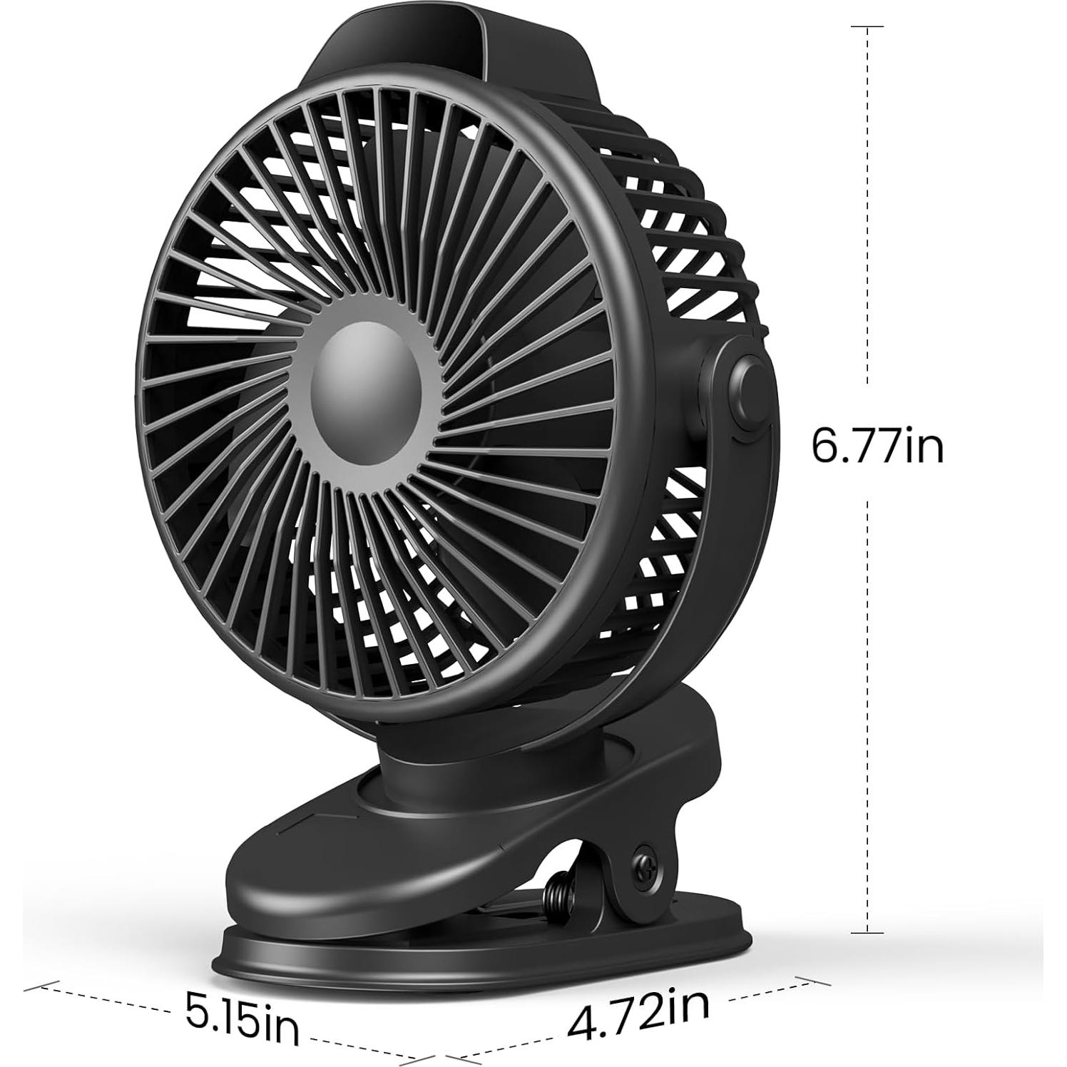 Ventilador Portátil Koonie Mini Recargable 3 Velocidades 360°