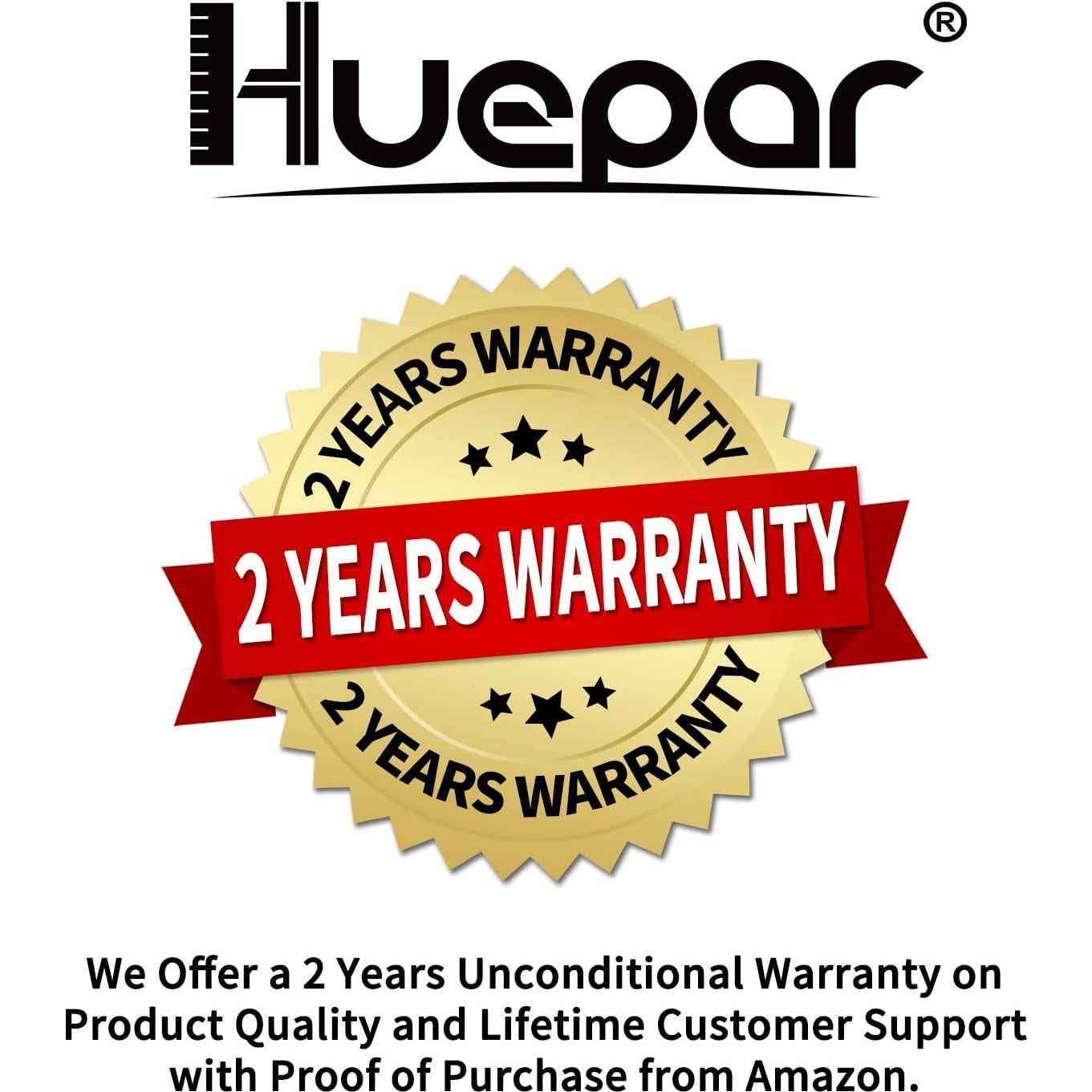 Huepar 3D Laser level Tiling Floor Ground Leveling Laser Tool with 2 Li-ion Batteries, 3x360 Cross Line Green Beam Laser Level with Type-C Charge Port & Magnetic Bracket, Hard Carry Case-LS03DG