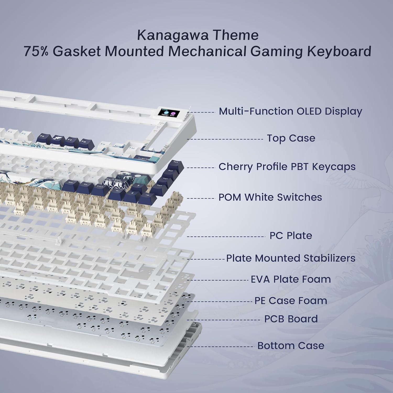 Teclado Mecánico Womier S-K80 75% RGB Personalizable
