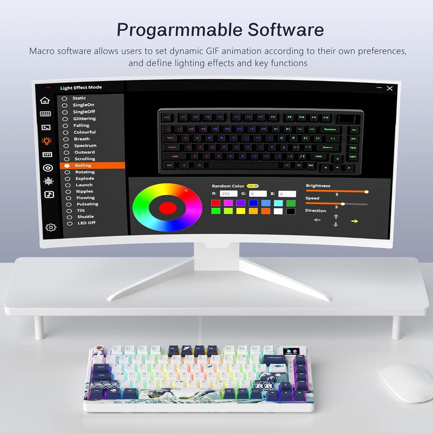 Teclado Mecánico Womier S-K80 75% RGB Personalizable