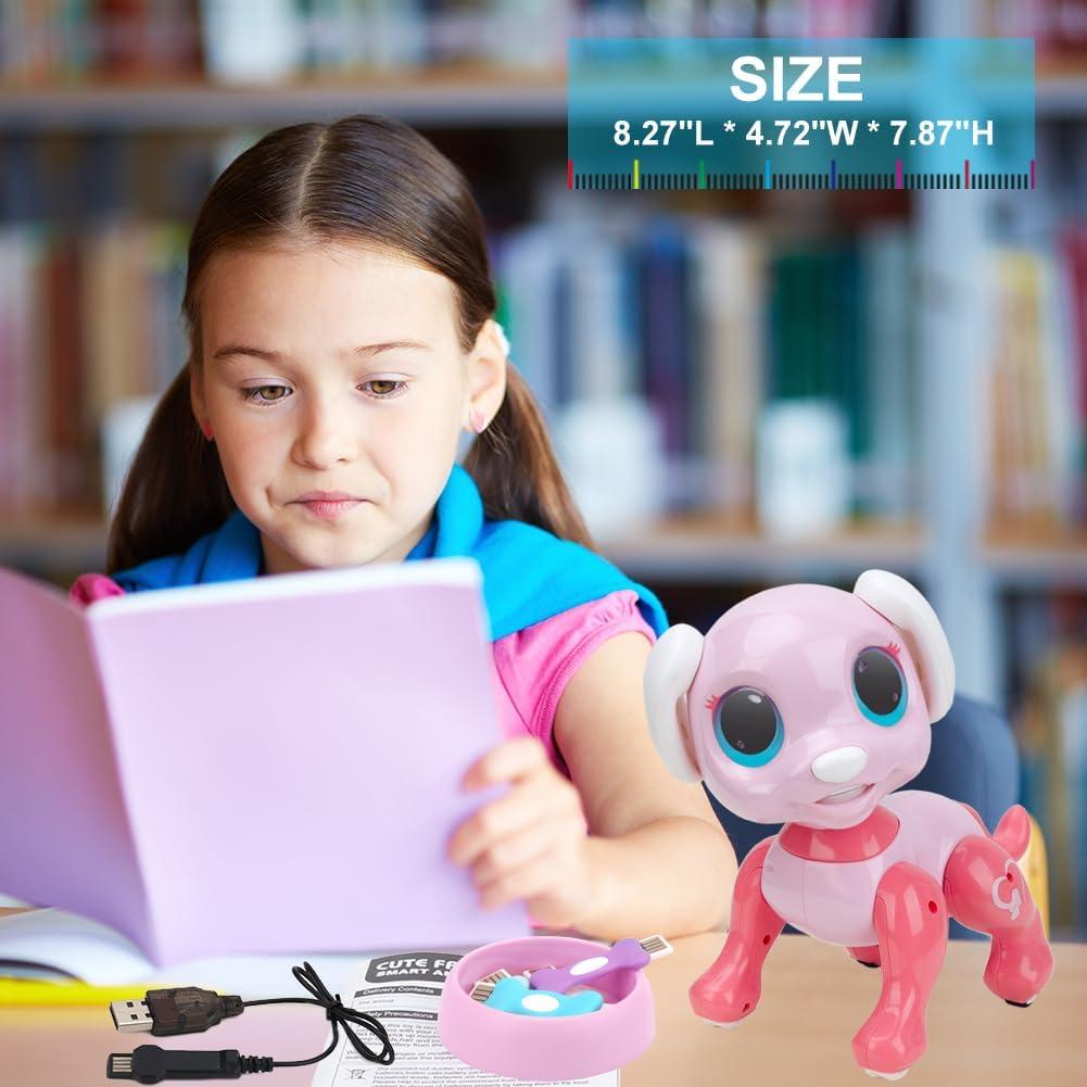 Perro Robot Interactivo BIRANCO Rosa con Control Remoto 0.54 kg