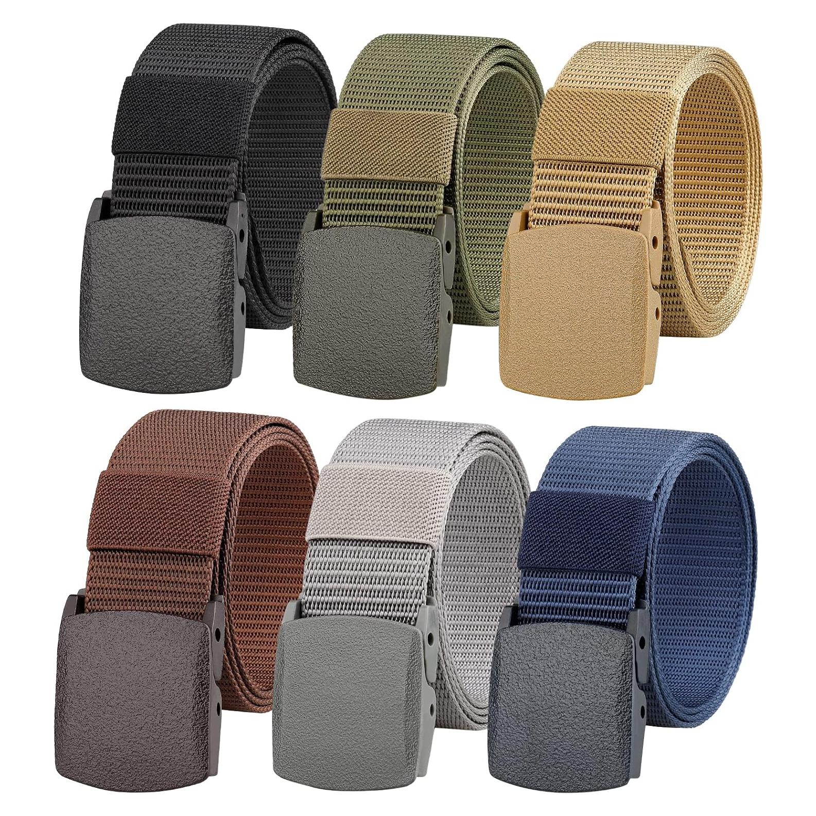 Cinturón Táctico Militar Nylon 6 Colores Ajustable 125 cm