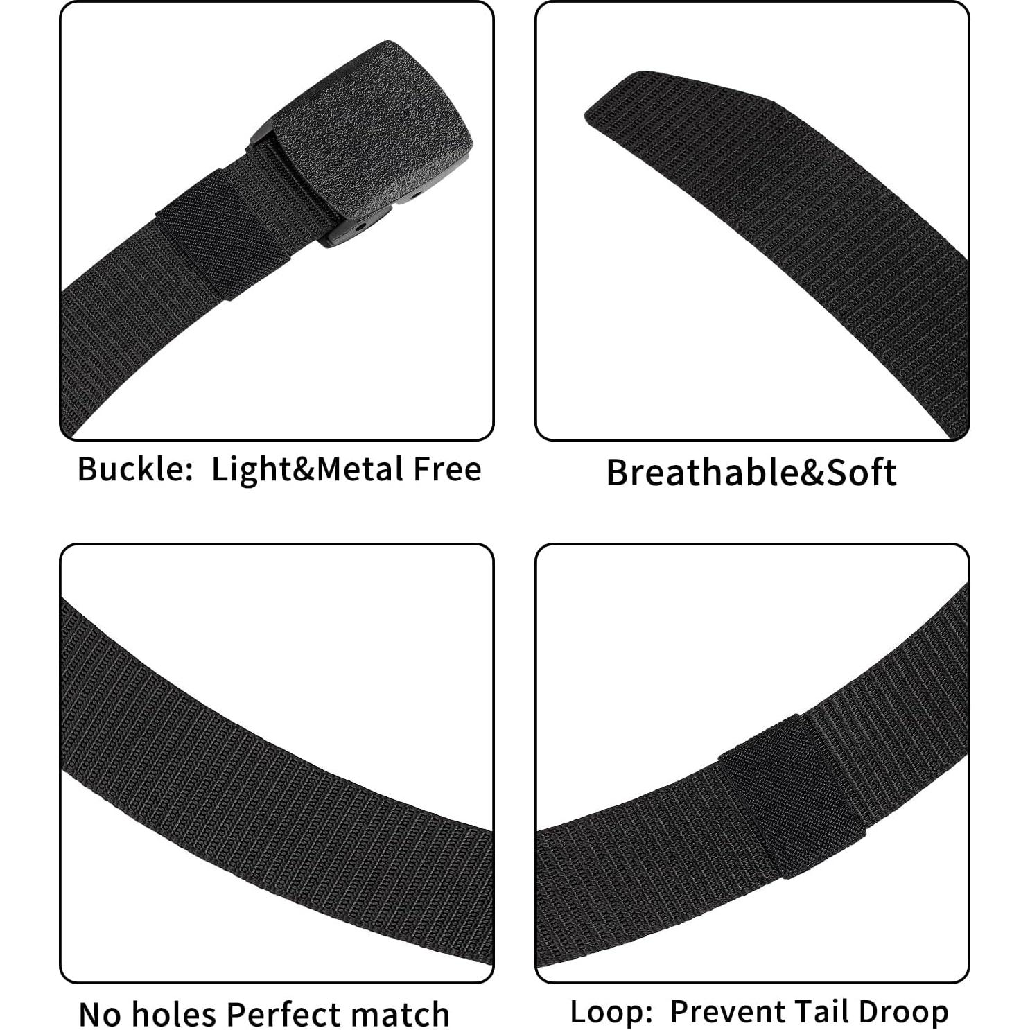 Cinturón Táctico Militar Nylon 6 Colores Ajustable 125 cm