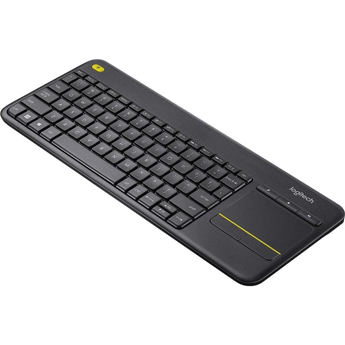 Teclado Inalámbrico Logitech K400 Plus con Touchpad - Negro
