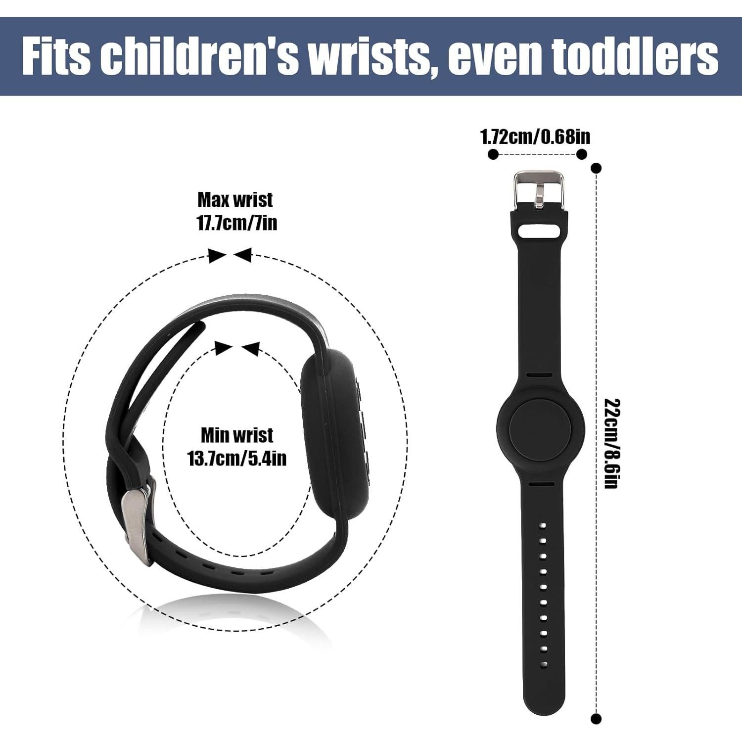 Pulsera de Silicona Impermeable para Niños NQEUEPN - Ajustable