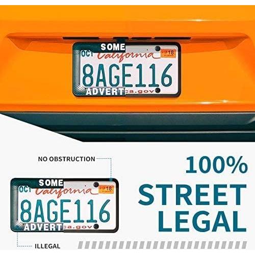 Marco de Placa de Licencia Aujen Negro Silicona 1 Unidad