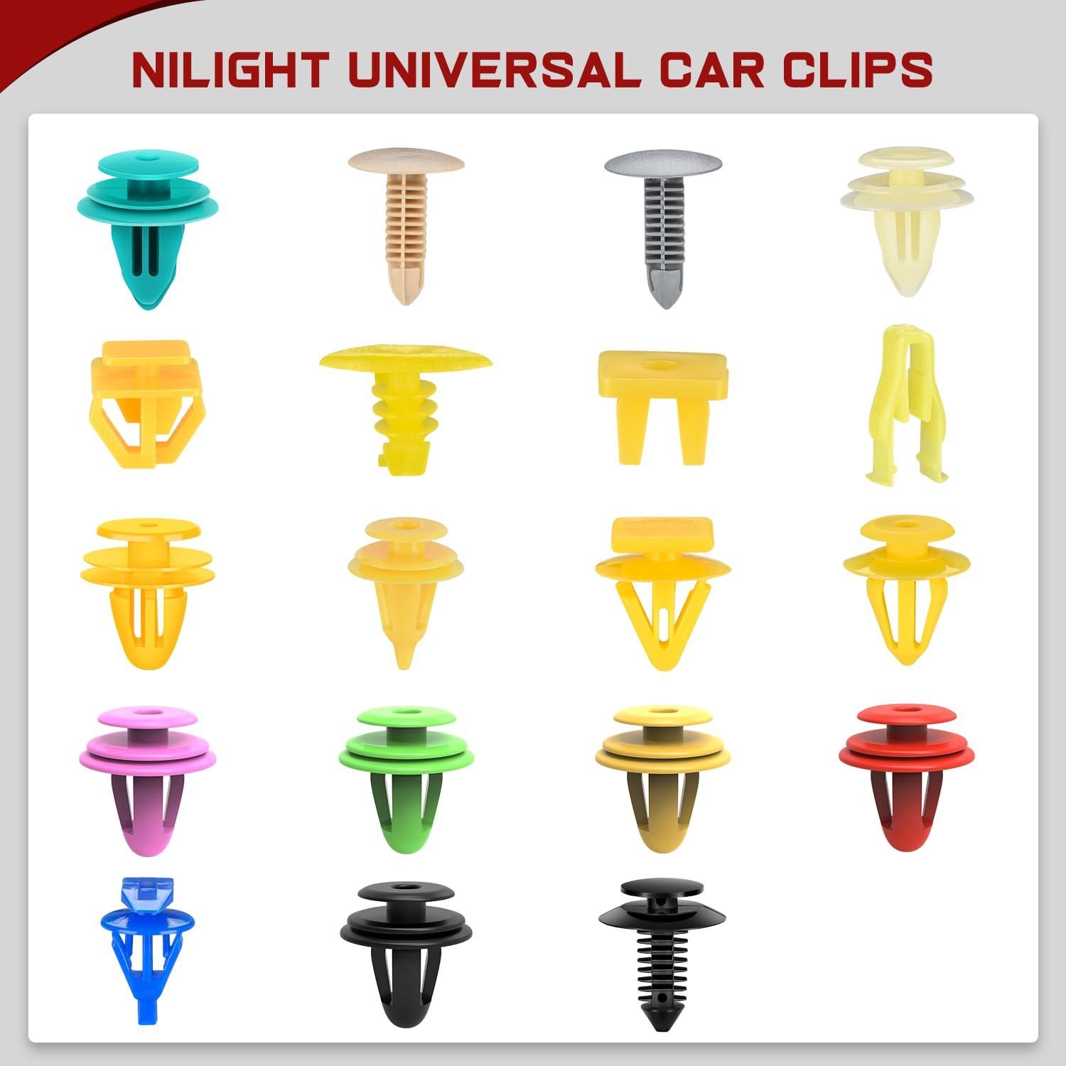 GOOACC 1000 Clips Universales para Automóviles + Removedor