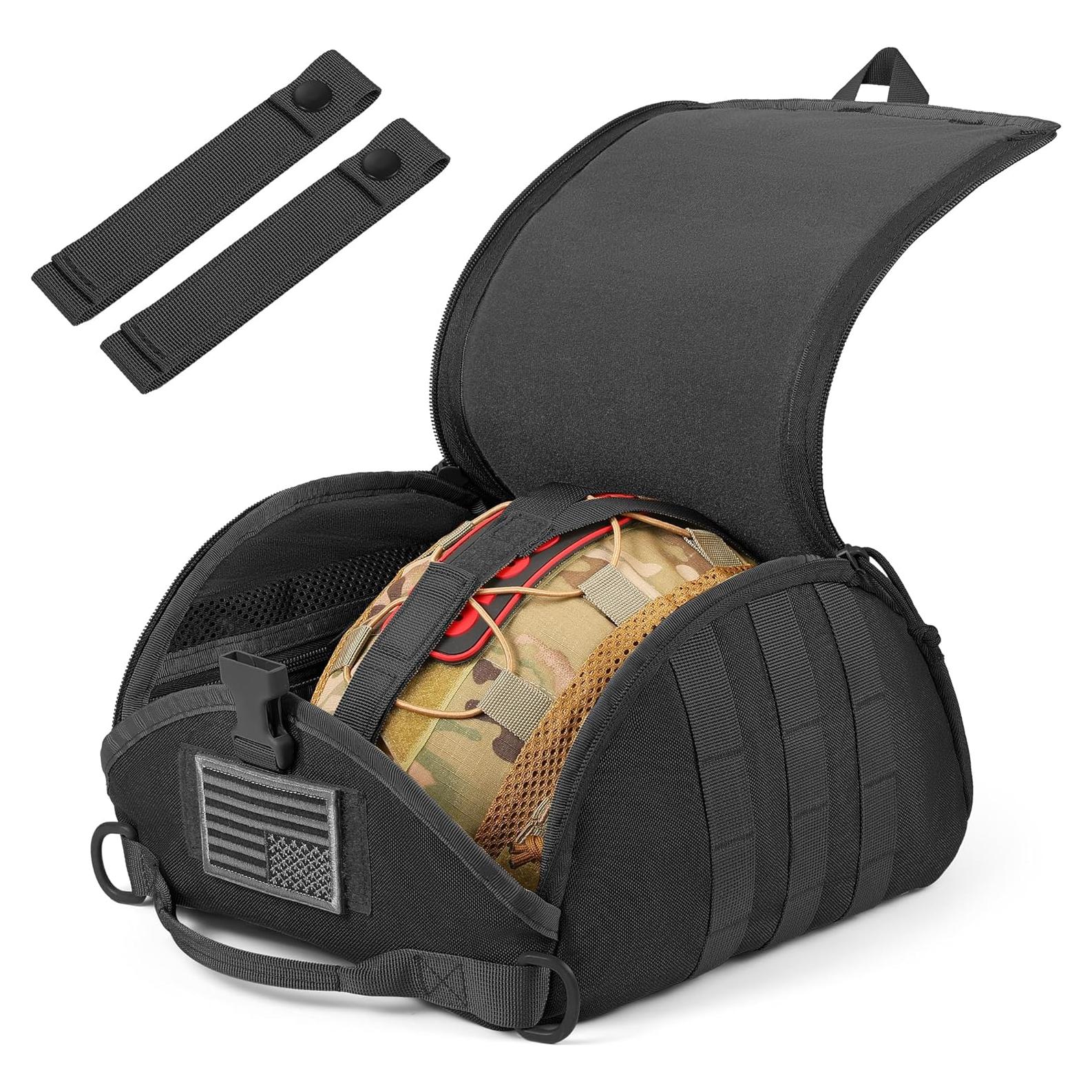 Bolsa de casco táctico FRTKK con 3 compartimentos y Molle