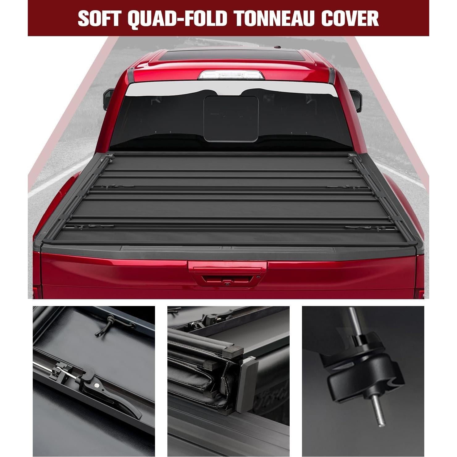 Cubierta Tonneau Kikito KTTT060 Plegado Suave 6ft Tacoma 2016-2025