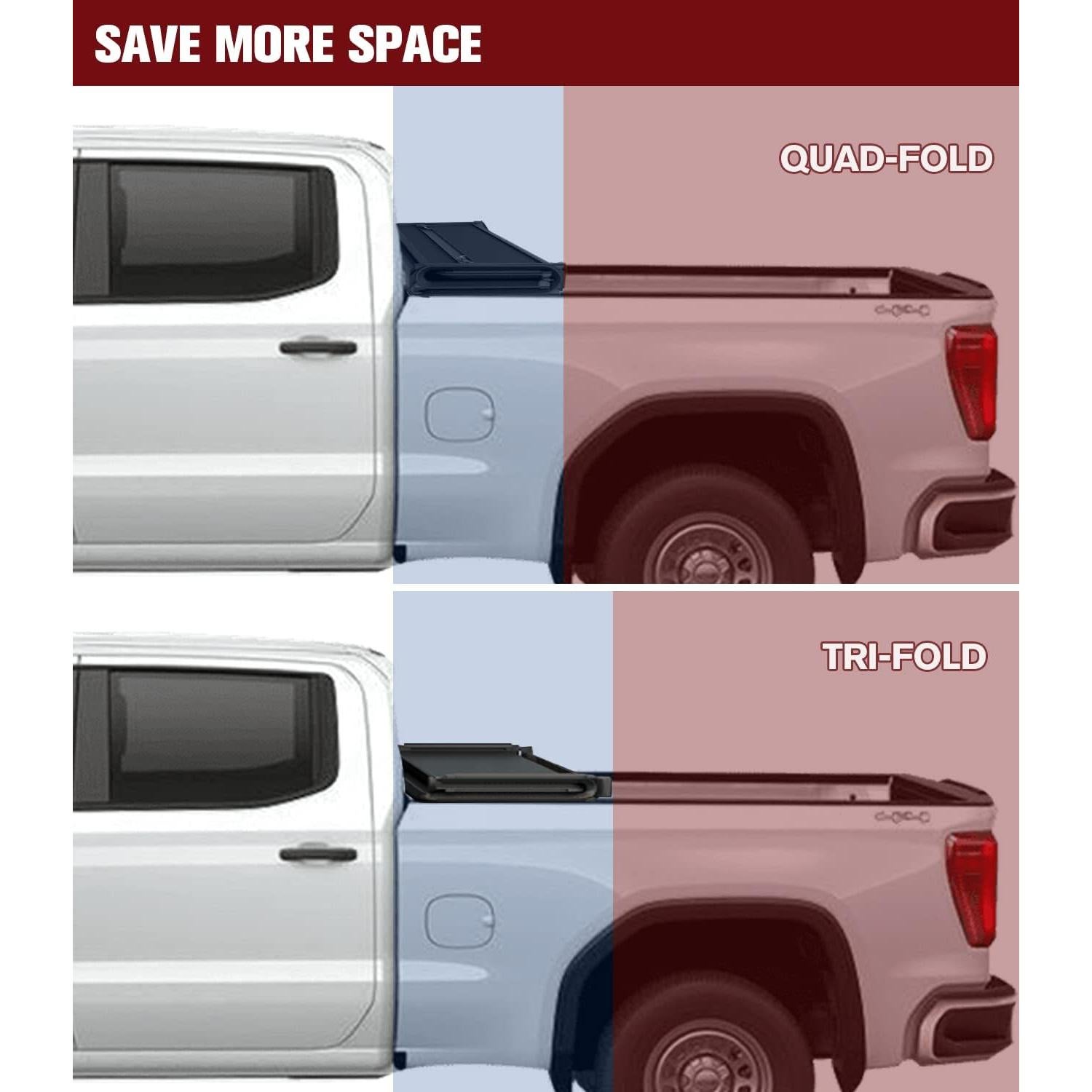 Cubierta Tonneau Kikito KTTT060 Plegado Suave 6ft Tacoma 2016-2025