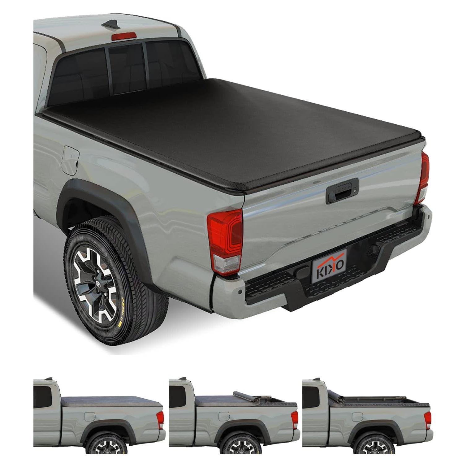 Cubierta Tonneau Roll-Up Suave Kikito para Toyota Tacoma 2016-2025 1.52m