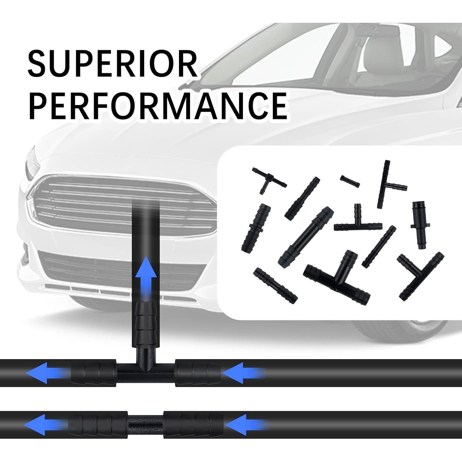 Kit de Conectores de Manguera de Vacío OFBAND 64PCS Nylon
