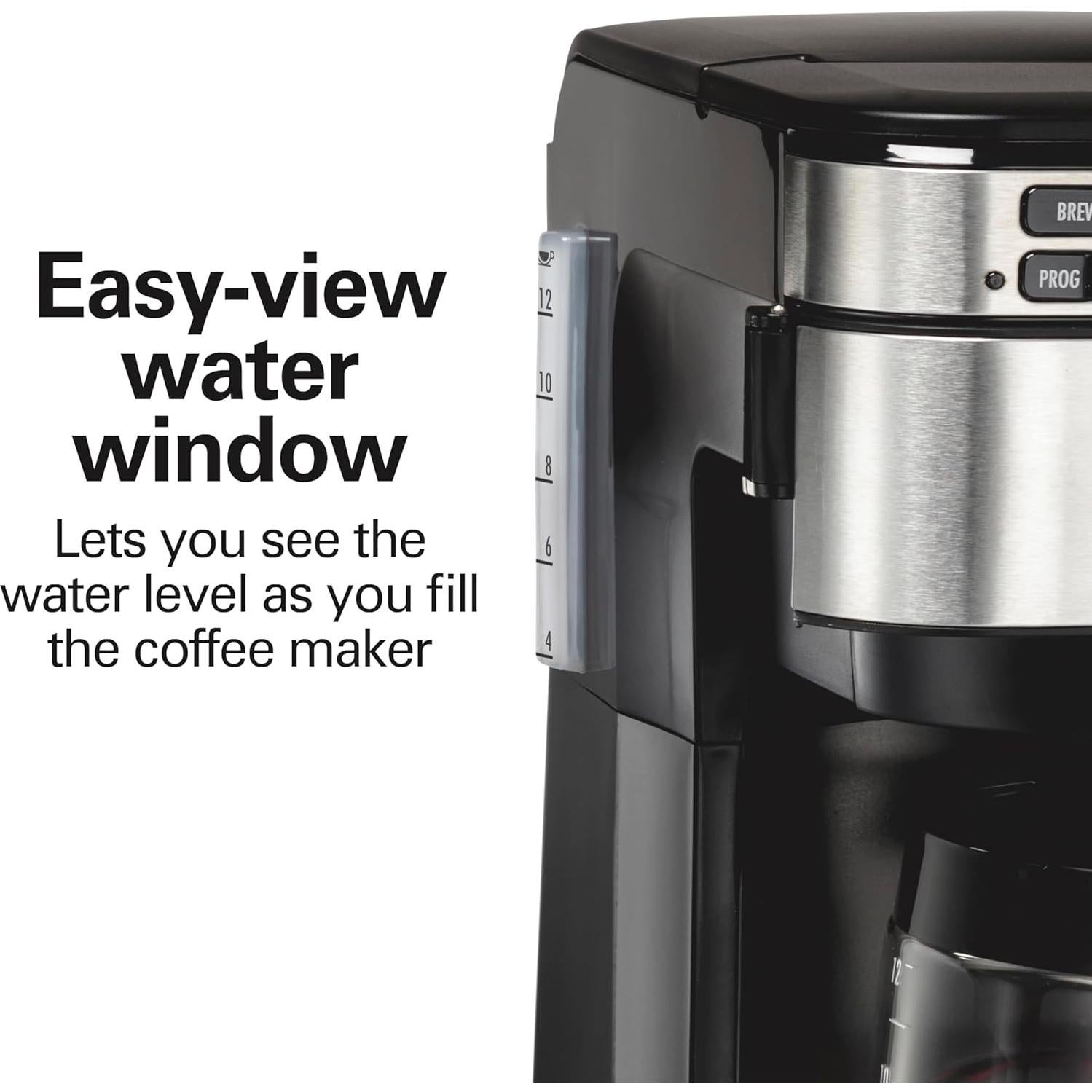 Cafetera de Goteo Programable Hamilton Beach 12 Tazas Negra