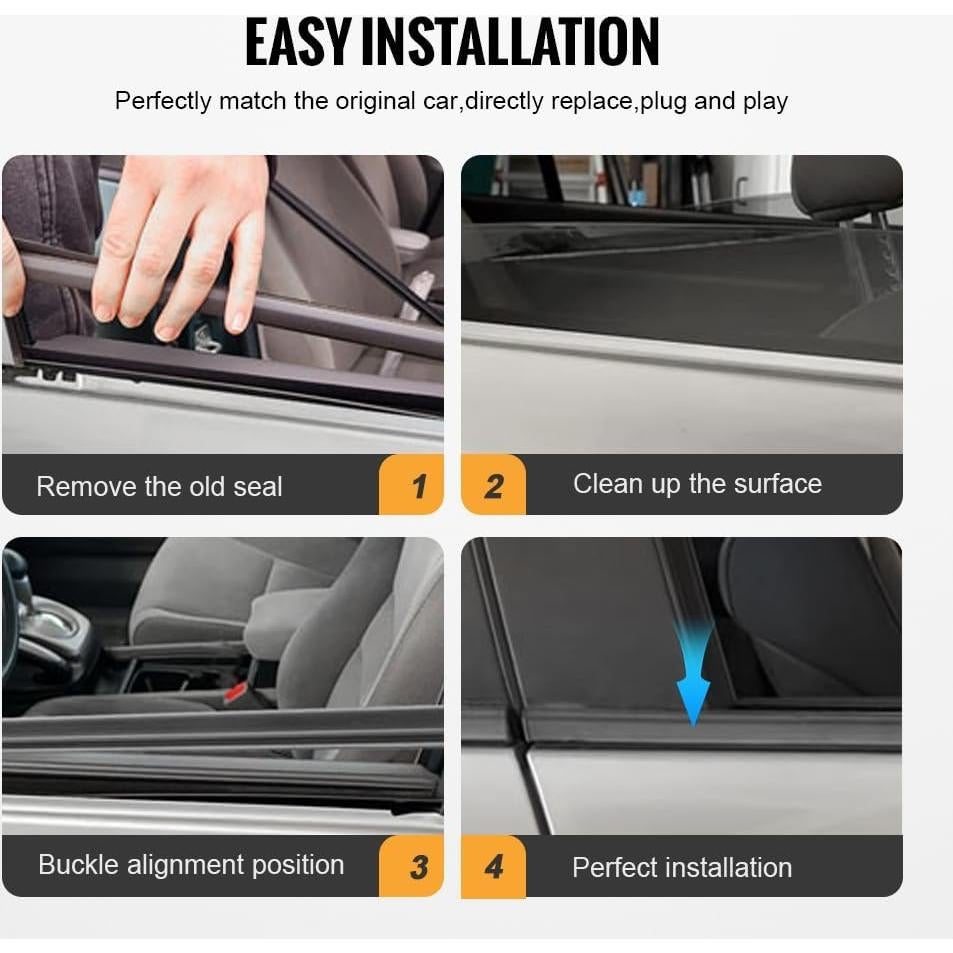 Sellos de Moldura de Ventana GZYF para Toyota Prado 2003-2009