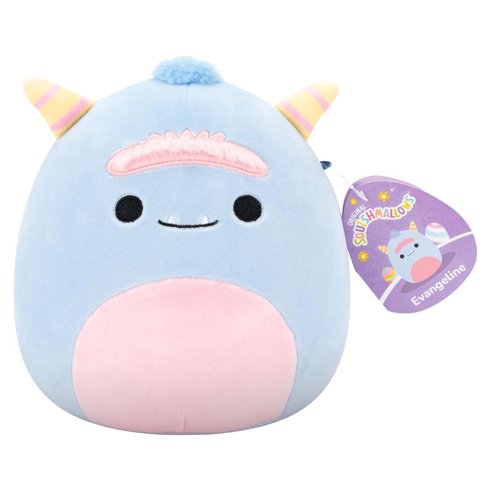 Squishmallows Peluche Evangeline Monstruo Azul 20cm Oficial