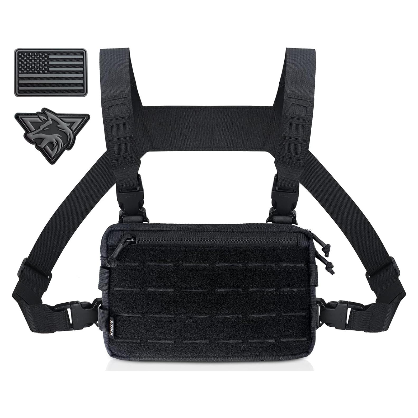 Bolsa de Pecho WYNEX Wy-0212B Negra para Senderismo