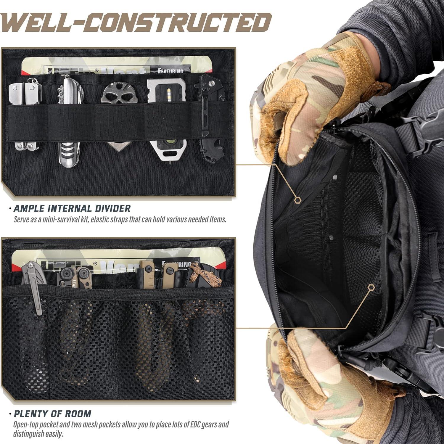 Bolsa de Pecho WYNEX Wy-0212B Negra para Senderismo