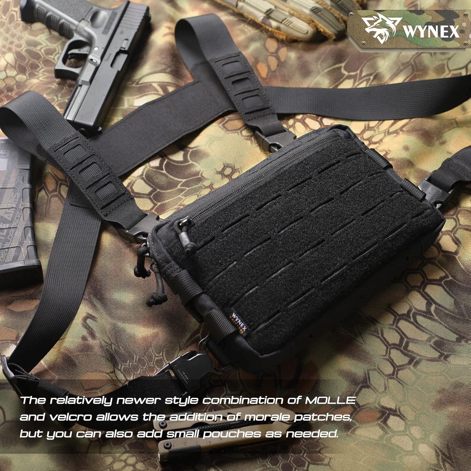 Bolsa de Pecho WYNEX Wy-0212B Negra para Senderismo