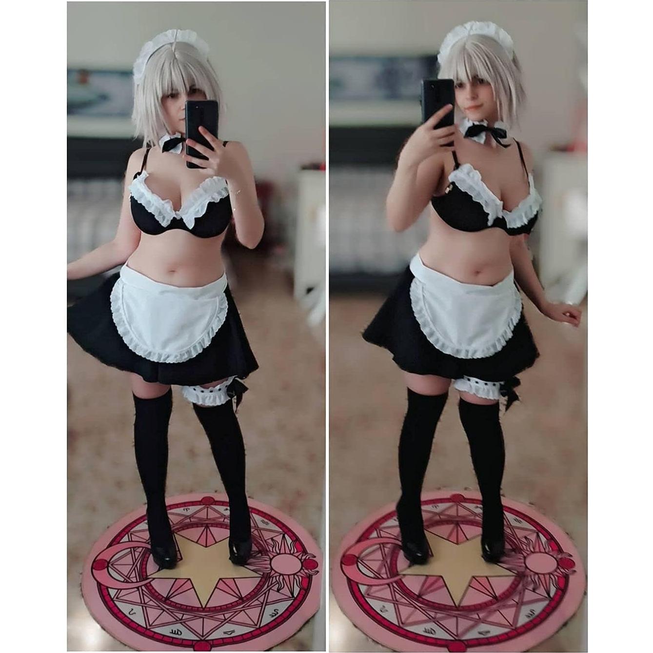 Disfraz de Sirvienta Anime Paloli Lencería Sexy para Mujeres