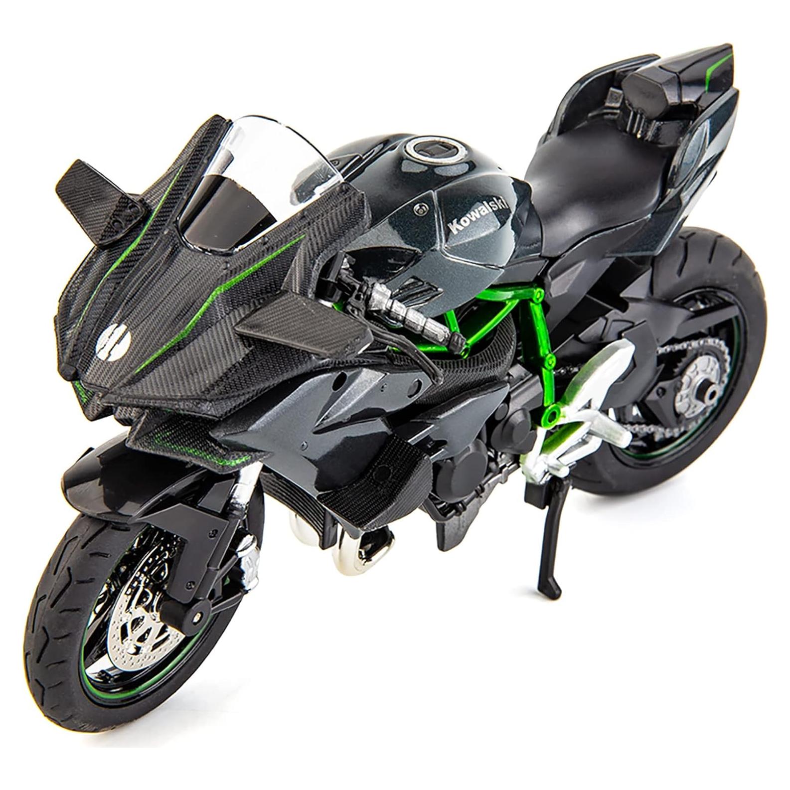 Modelo DieCast Motocicleta BDTCTK Kawasaki Ninja H2R 17cm