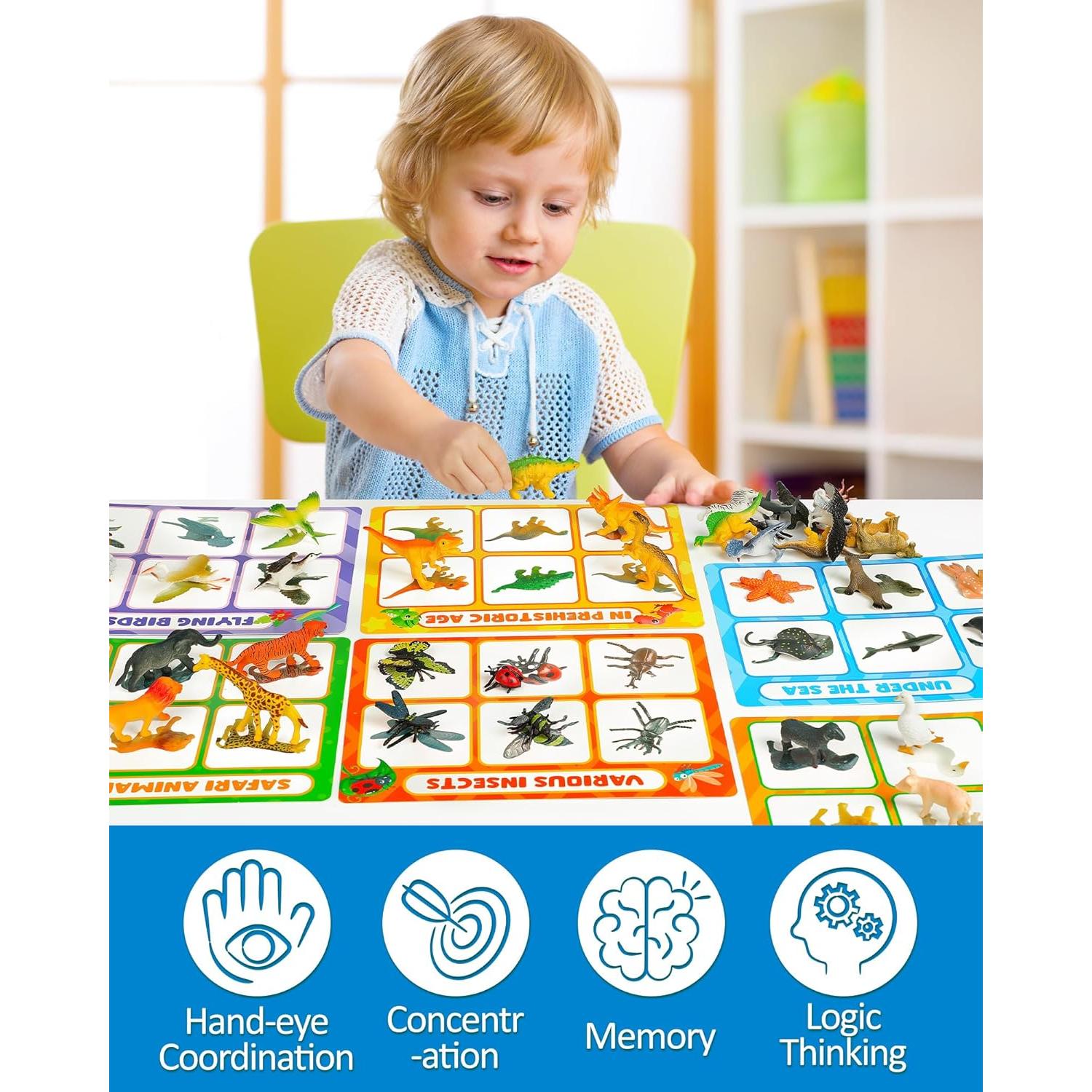 Juguete Educativo de Clasificación Coogam - Animales y Tarjetas