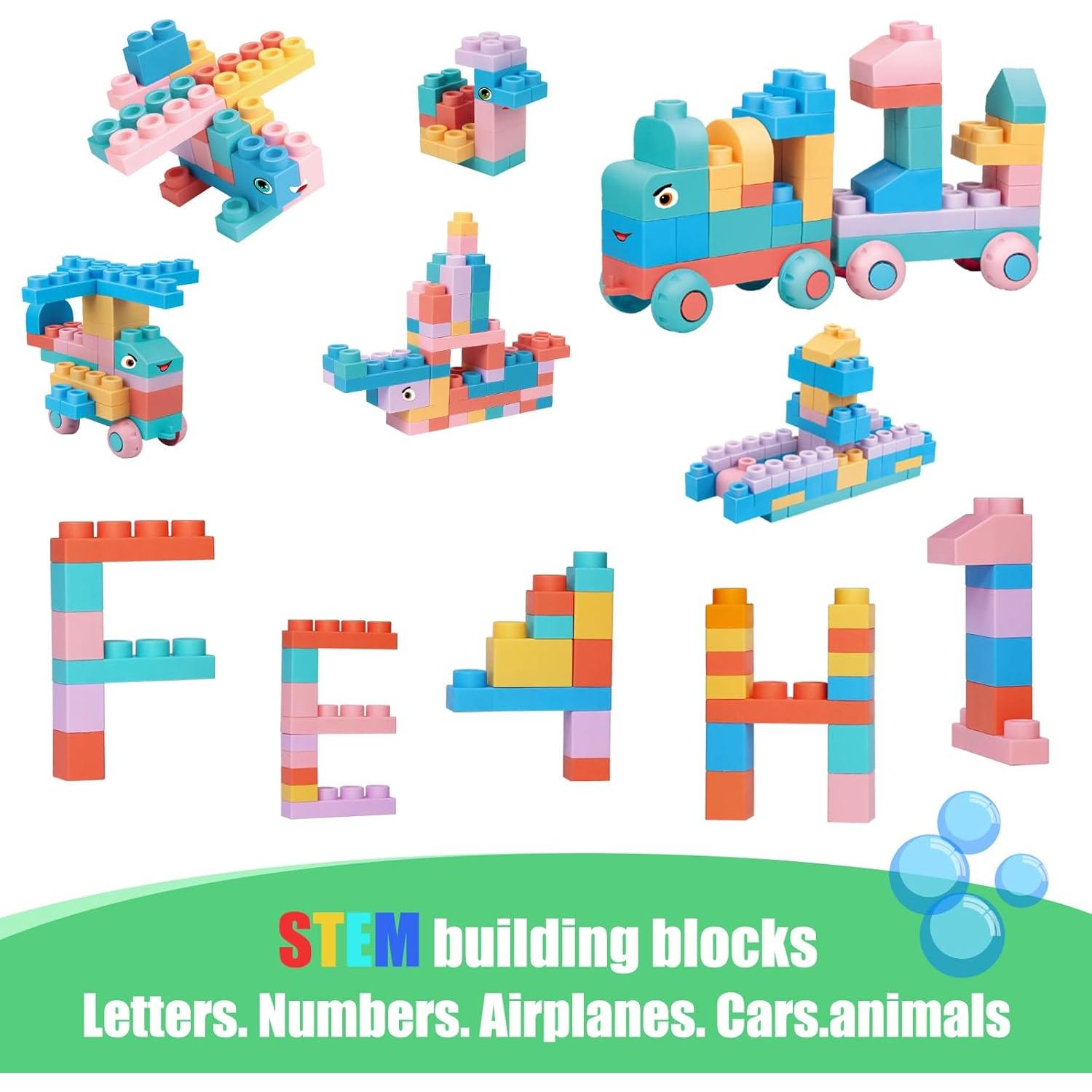 Juegos de Bloques Suaves Linxi 101 Piezas para Niños 18+ Meses